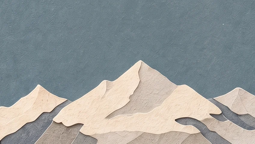 The hermit's foot and the end of his gold staff on a snowy mountain top.