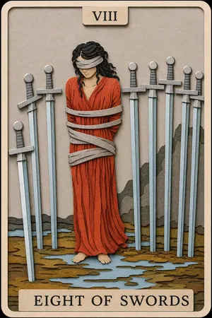 Eight of Swords card