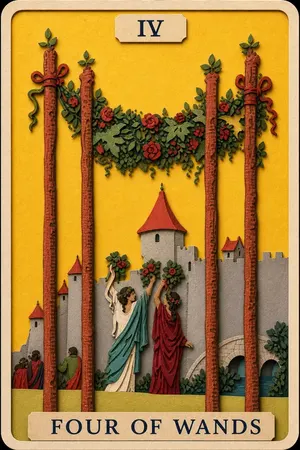 Four of Wands card