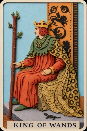 King of Wands card