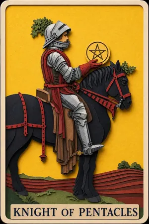 Knight of Pentacles card