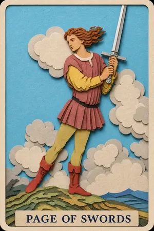 Page of Swords card
