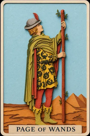 Page of Wands card