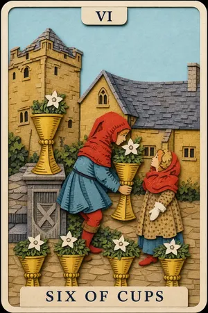 Six of Cups card