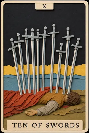 Ten of Swords card
