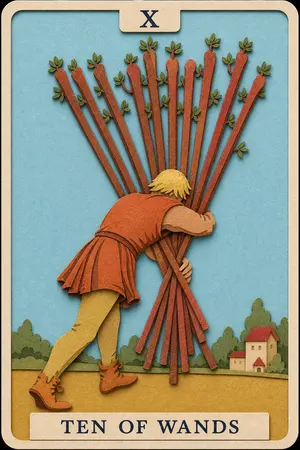 Ten of Wands card