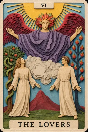 The Lovers card